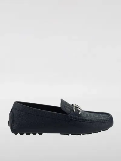 Fendi Loafers  Men Color Blue In Black