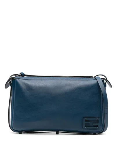 Fendi Medium Simply  Shoulder Bag In Blue