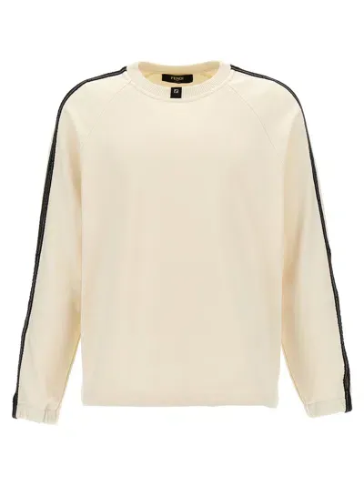 Fendi Mesh Insert Sweatshirt In Multicolor