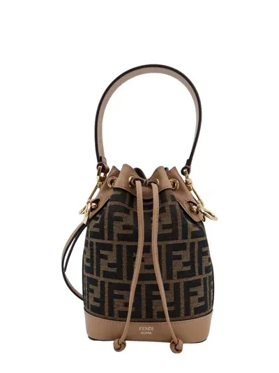 Fendi Mon Tresor Bucket Bag In Aoe Tabacco