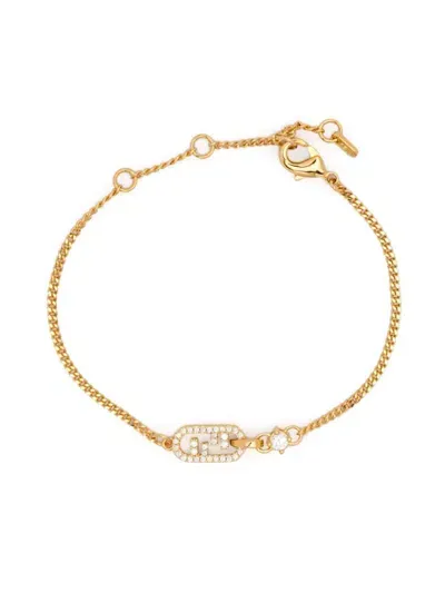 Fendi O'lock Bracelet In Gold