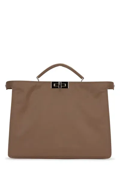 Fendi Peekaboo Iseeu Medium Tote Bag In Brown