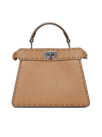 Fendi Peekaboo Iseeu Petite Tote Bag In Cappuccino