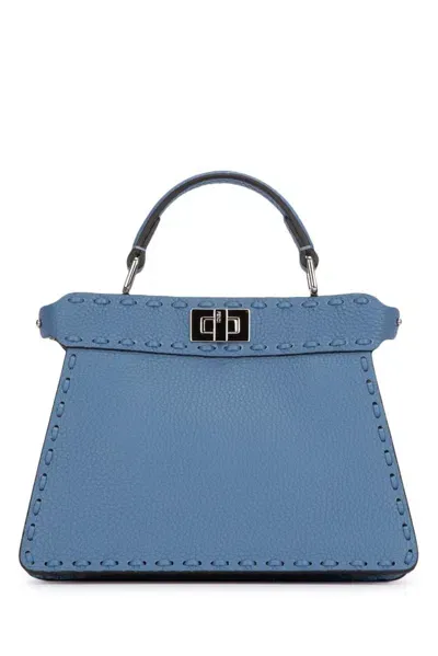 Fendi Peekaboo Iseeu Petite Tote Bag In Blue