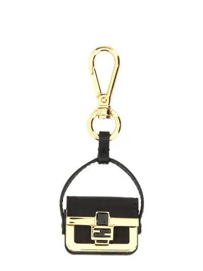 Fendi Pico Baguette Charm In Black