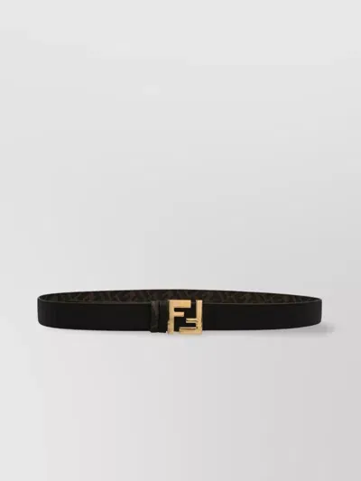 Fendi Ff Squared Reversible Belt In Multicolor