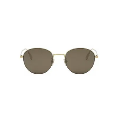 Fendi Round-frame Sunglasses In Gray