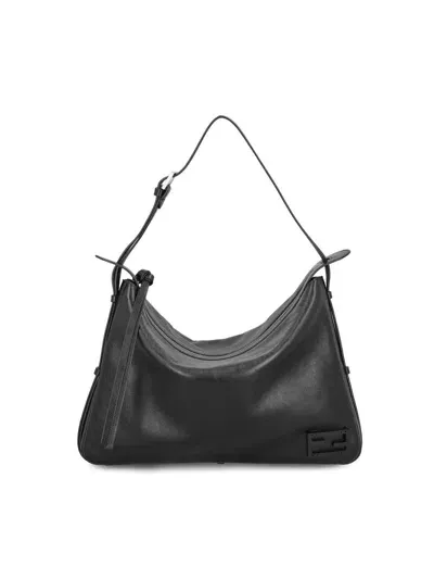 Fendi Simply  Large Shoulder Bag In Black