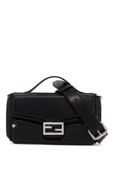 Fendi Soft Trunk Baguette Bag In Black