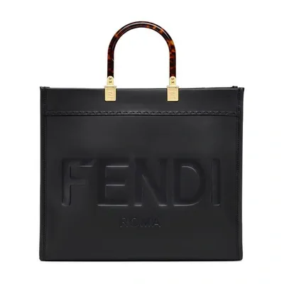 Fendi Sunshine Medium Bag In Noir