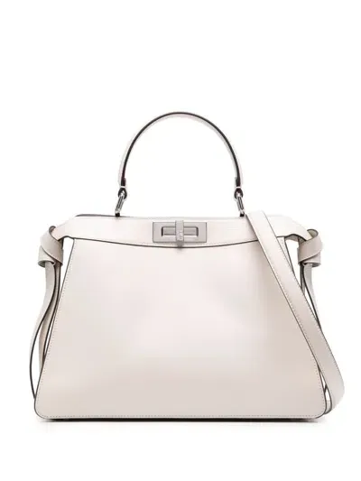 Fendi Peekaboo Iseeu Medium Tote Bag In Neutrals