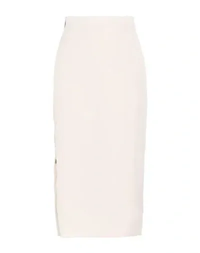 Fendi Midi Pencil Skirt In Ivory