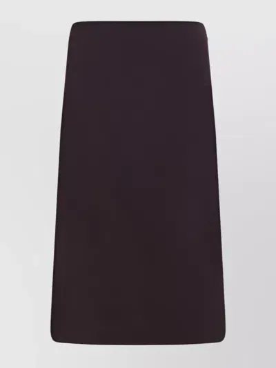 Fendi Midi Skirt In Bordeaux