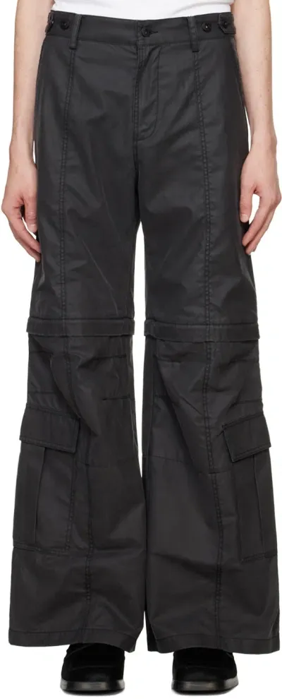 Feng Chen Wang Black 2in1 Cargo Pants