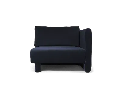 Ferm Living - Fr Dase Sofa Armrest Right Rich Velvet In Blue