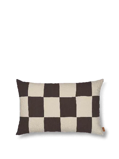 Ferm Living - Fr Fold Patchwork Cushion Cover In Black