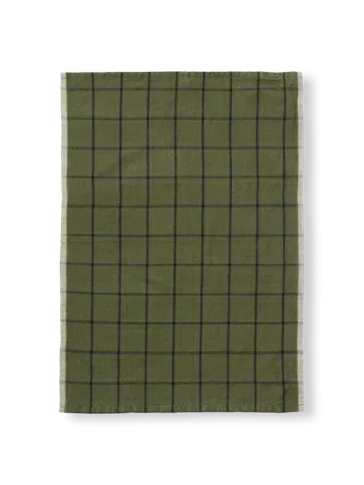 Ferm Living - Fr Hale Tea Towel In Green