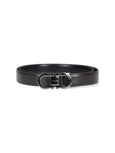 Ferragamo Belts In Black