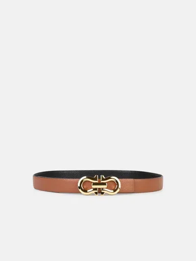 Ferragamo Brown Leather Belt