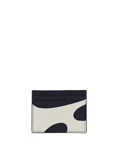 Ferragamo Leather Card Holder In White