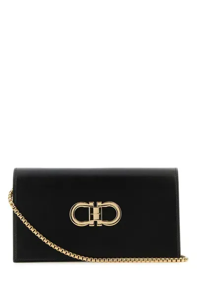 Ferragamo Clutch-tu Nd Salvatore  Female In Black