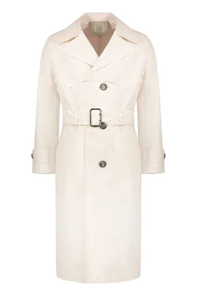 Ferragamo Cotton Trench Coat In White