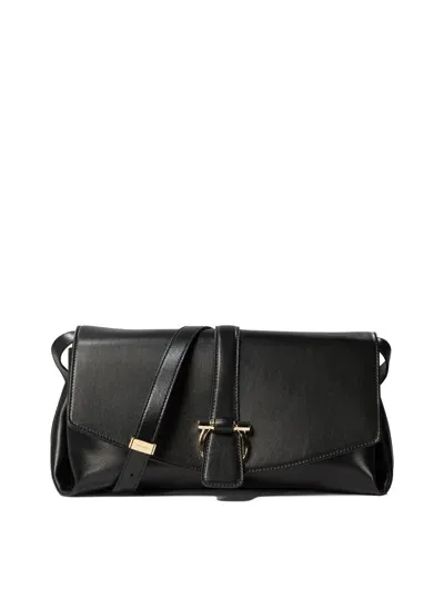 Ferragamo Shoulder Bag In Black