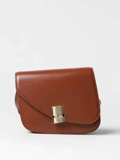 Ferragamo Medium Fiamma Cross Body Bag In Leather