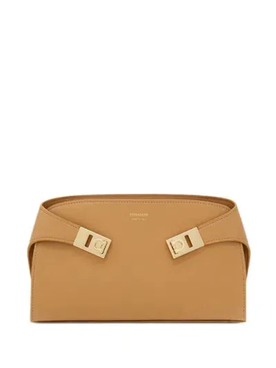 Ferragamo Salvatore  Crossbody Hug Mini Bags In Brown