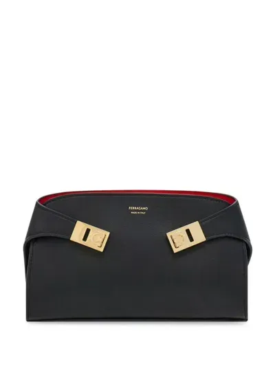 Ferragamo Mini Hug Cross Body Bag In Black