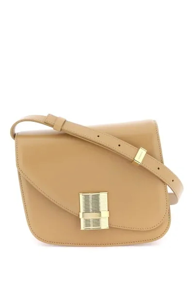 Ferragamo Fiamma Crossbody Bag (s) In Beige