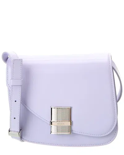 Ferragamo Small Fiamma Cross Body Bag In Violet