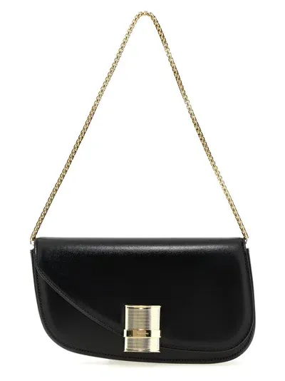 Ferragamo Fiamma Xs Crossbody Bag In Black