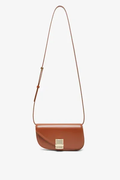 Ferragamo Fiamma Xs Light Brown Crossbody Bag