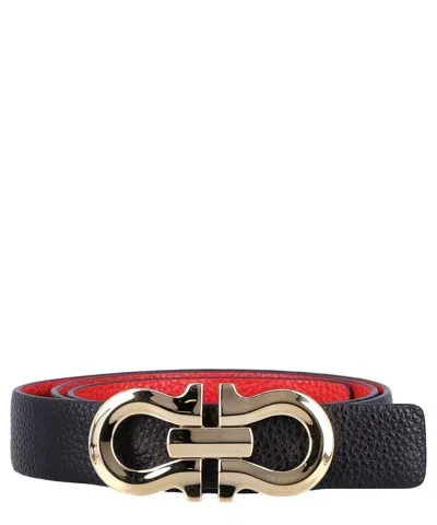 Ferragamo Gancini Belt In Black