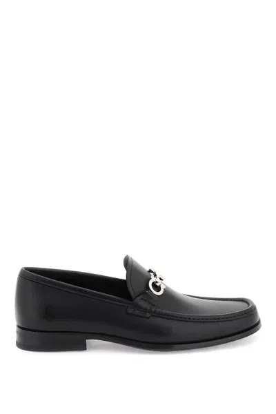 Ferragamo Gancini Mocassin In Black