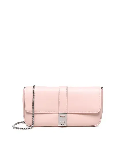 Ferragamo Gancini Shoulder Bag In Nude & Neutrals