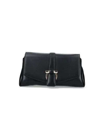 Ferragamo Gancini Small Crossbody Bag In Black