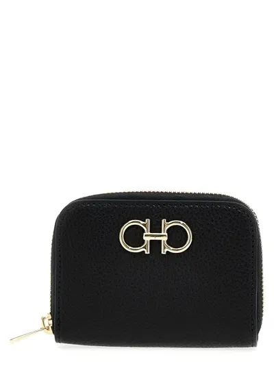 Ferragamo Gancini Wallet In Black