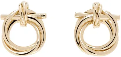 Ferragamo Gold Gancini Earrings In 001 Oro Giove