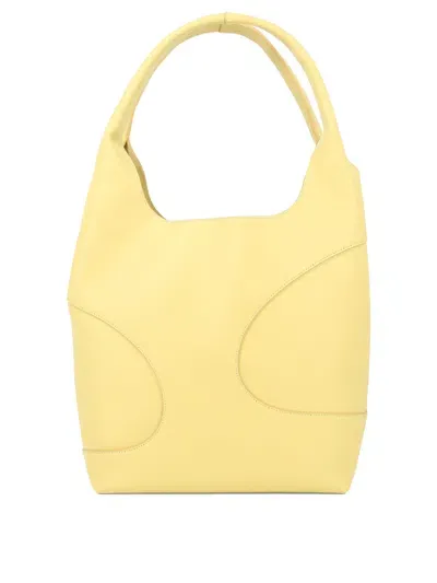 Ferragamo Hobo Bag With Cut-out Detailing Shoulder Bags In Yellow