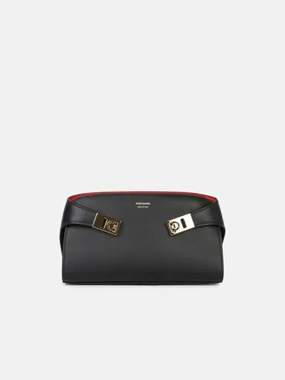 Ferragamo 'hug' Crossbody Bag In Black