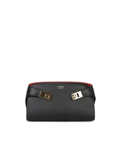 Ferragamo Hug Crossbody Bag In Black