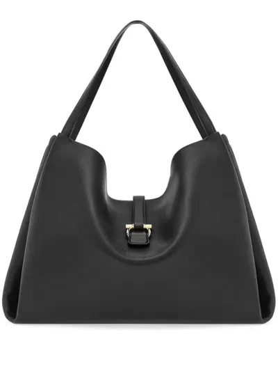 Ferragamo Large Tote Bag In Black