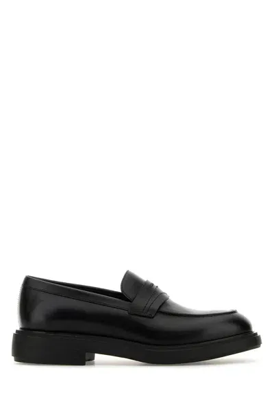 Ferragamo Leather Loafer In Multicolor