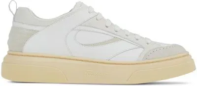 Ferragamo Cassina Mix Sneakers White