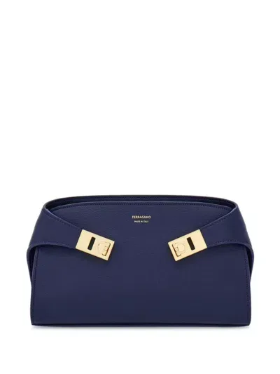 Ferragamo Mini Hug Cross Body Bag In Blue