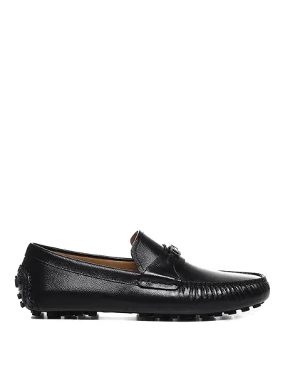 Ferragamo Driver Ornament Gancini In Black