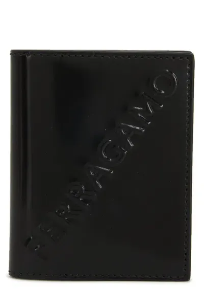 Ferragamo Salvatore  Logo Embossed Bi In Black