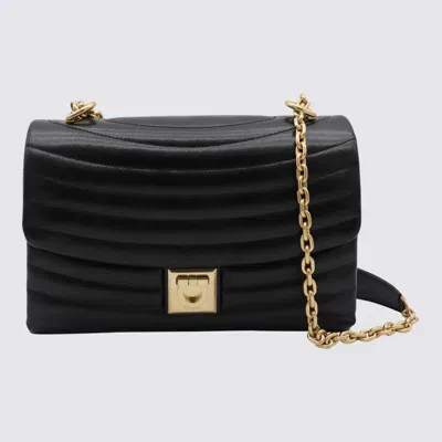 Ferragamo Salvatore  Black Leather Shoulder Bag